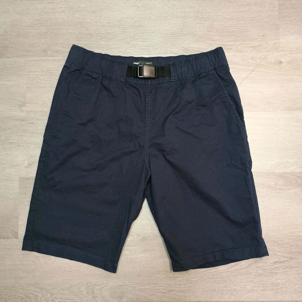 Oakley Mens Roam Commuter Chino Style Shorts Buckle Waist Blue Navy Size Medium